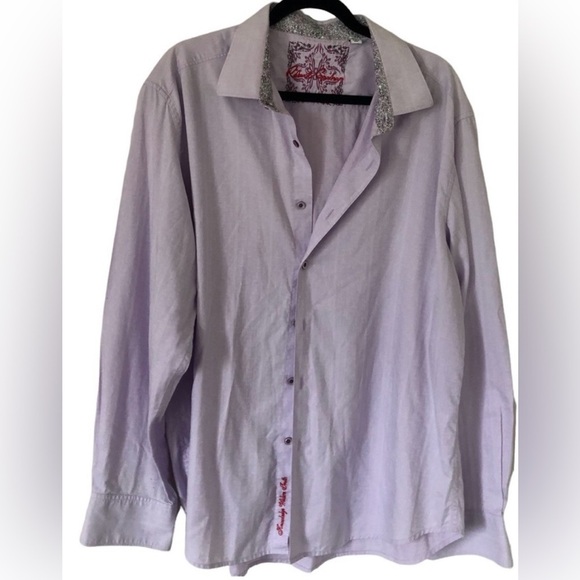 Robert Graham Other - Robert Graham Mens Lavender Button Down Shirt | Size 2XL